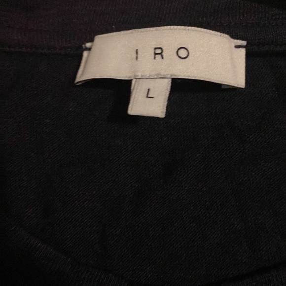 IRO Clay Tee Navy sz L - Picture 4 of 6